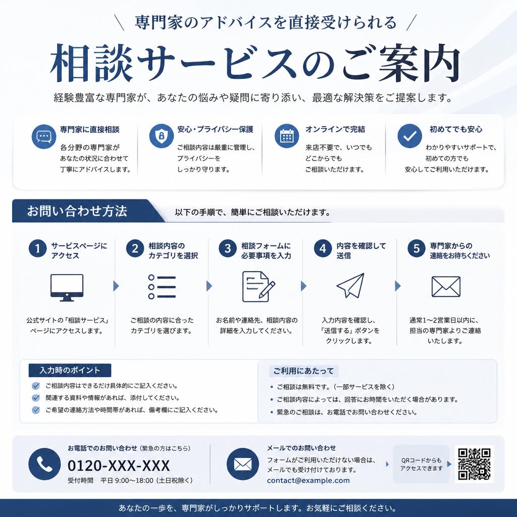まずは無料相談から！