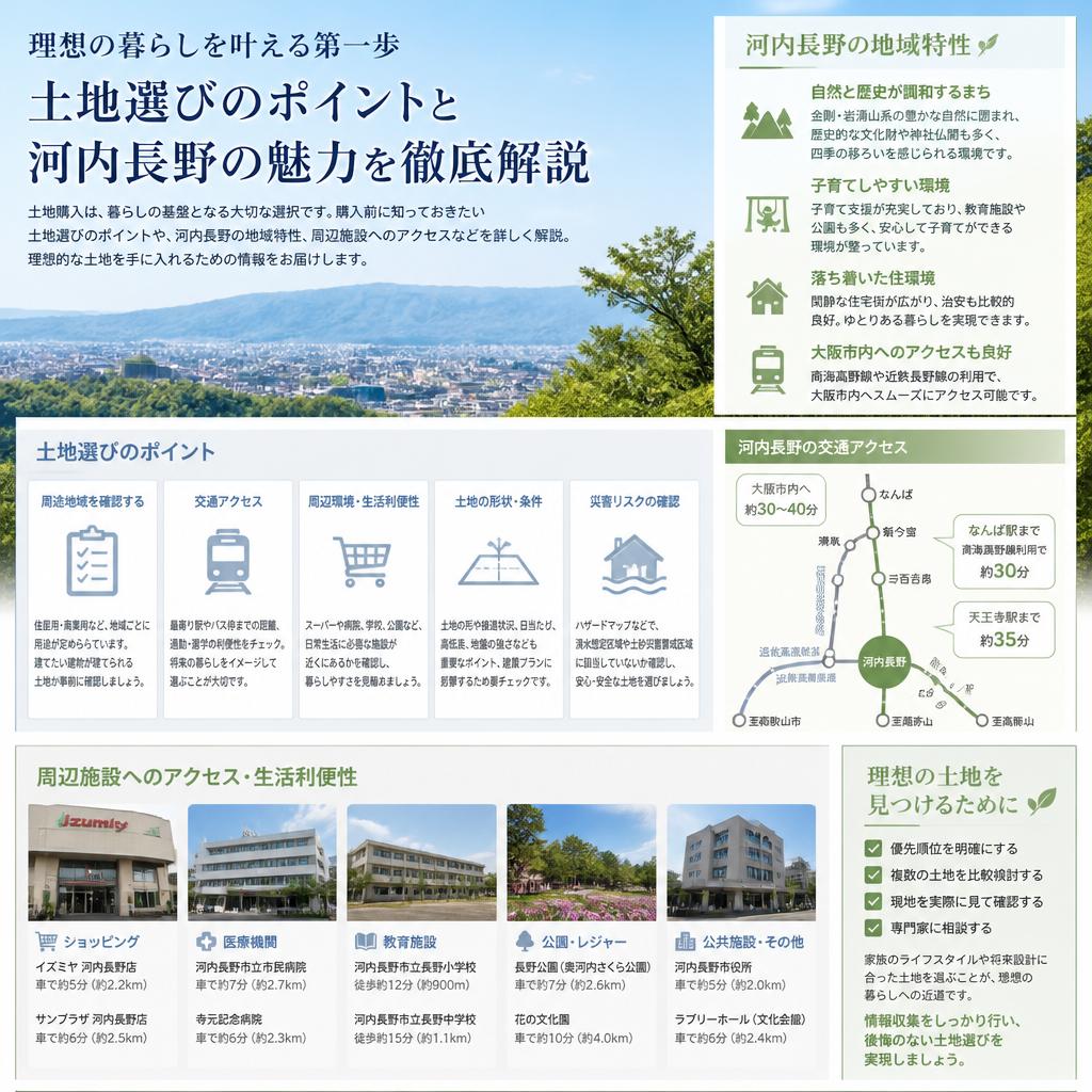 河内長野での土地購入ガイド