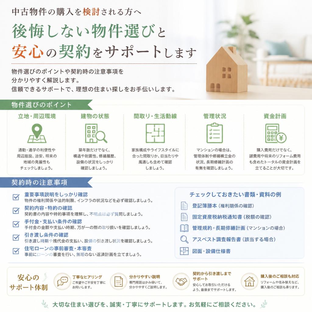 中古物件購入ガイド