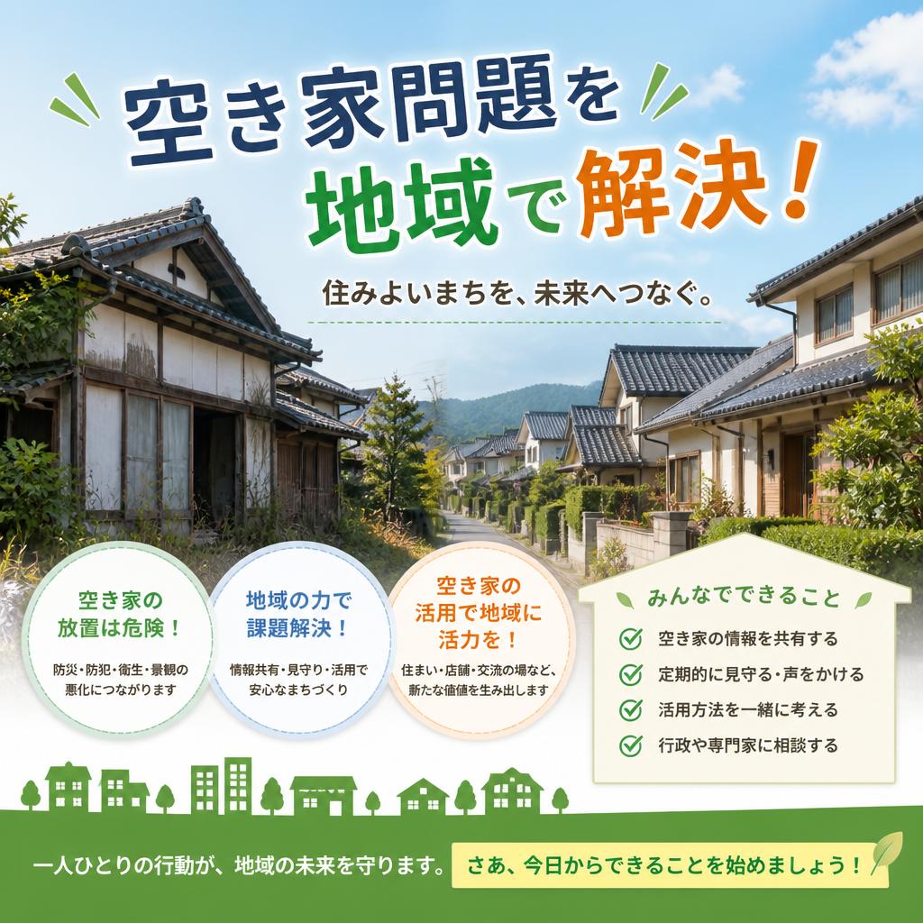空き家問題を地域で解決！