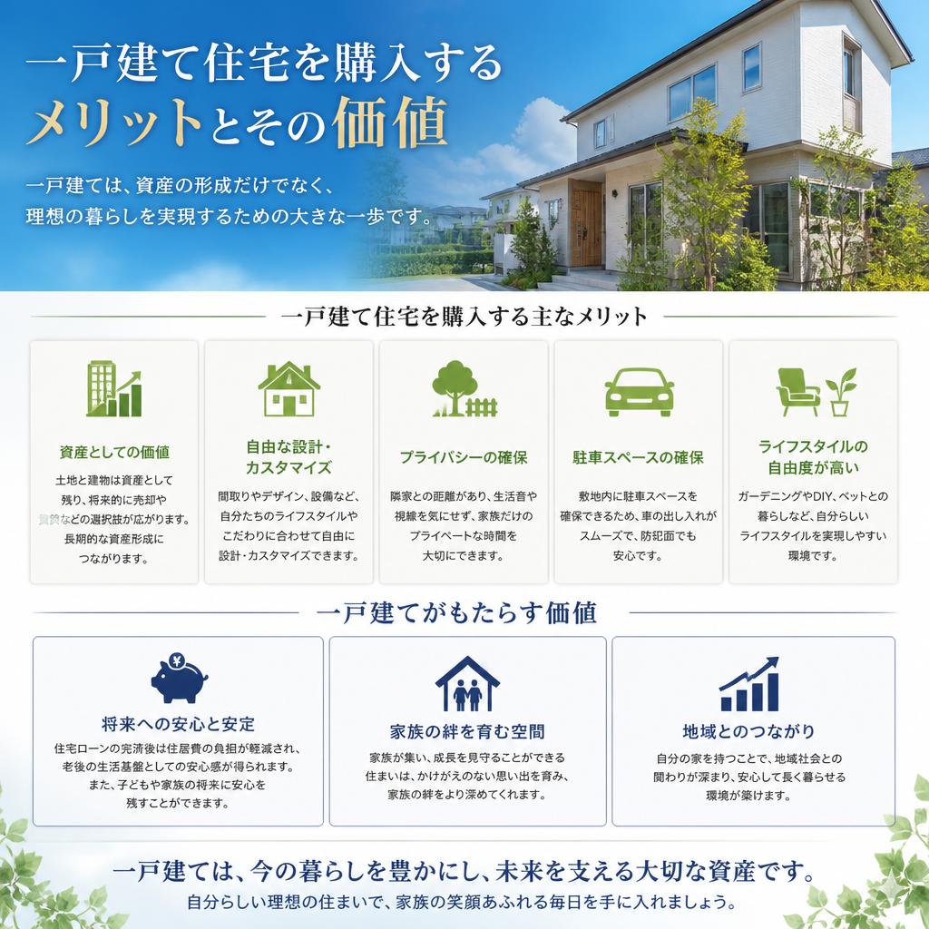 一戸建て販売のメリット