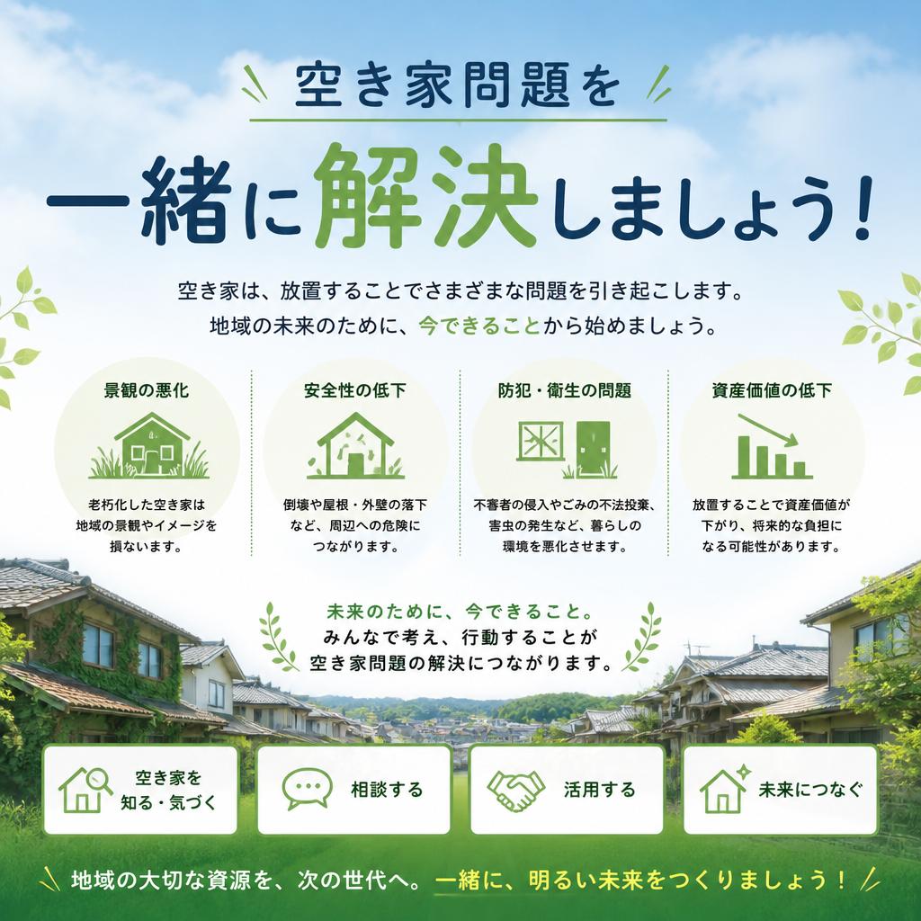 空き家問題を一緒に解決しましょう！
