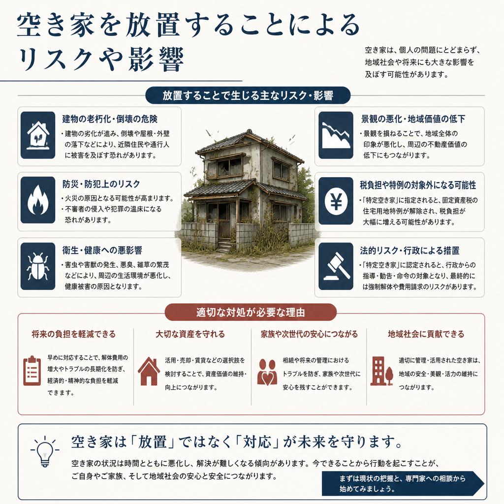 2. 空き家をそのまま放置するリスク