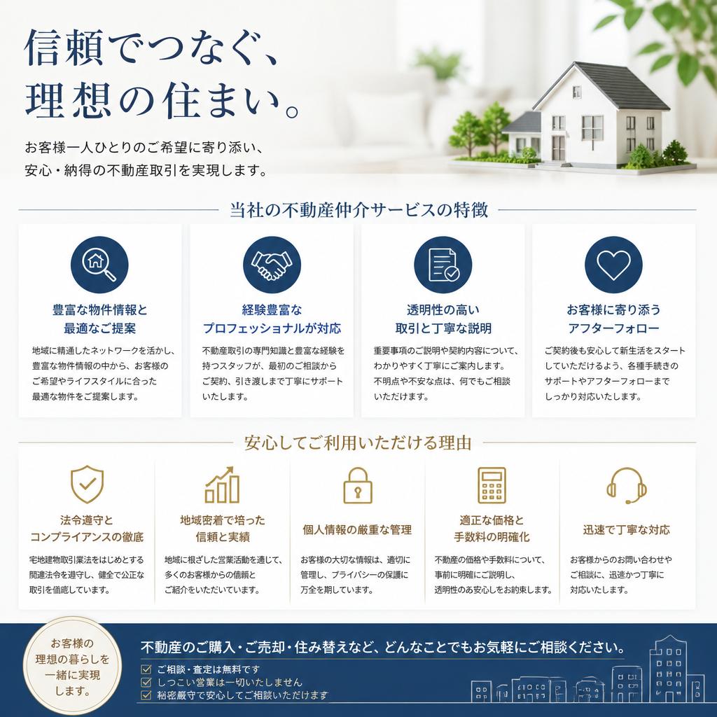 安心の不動産仲介サービス