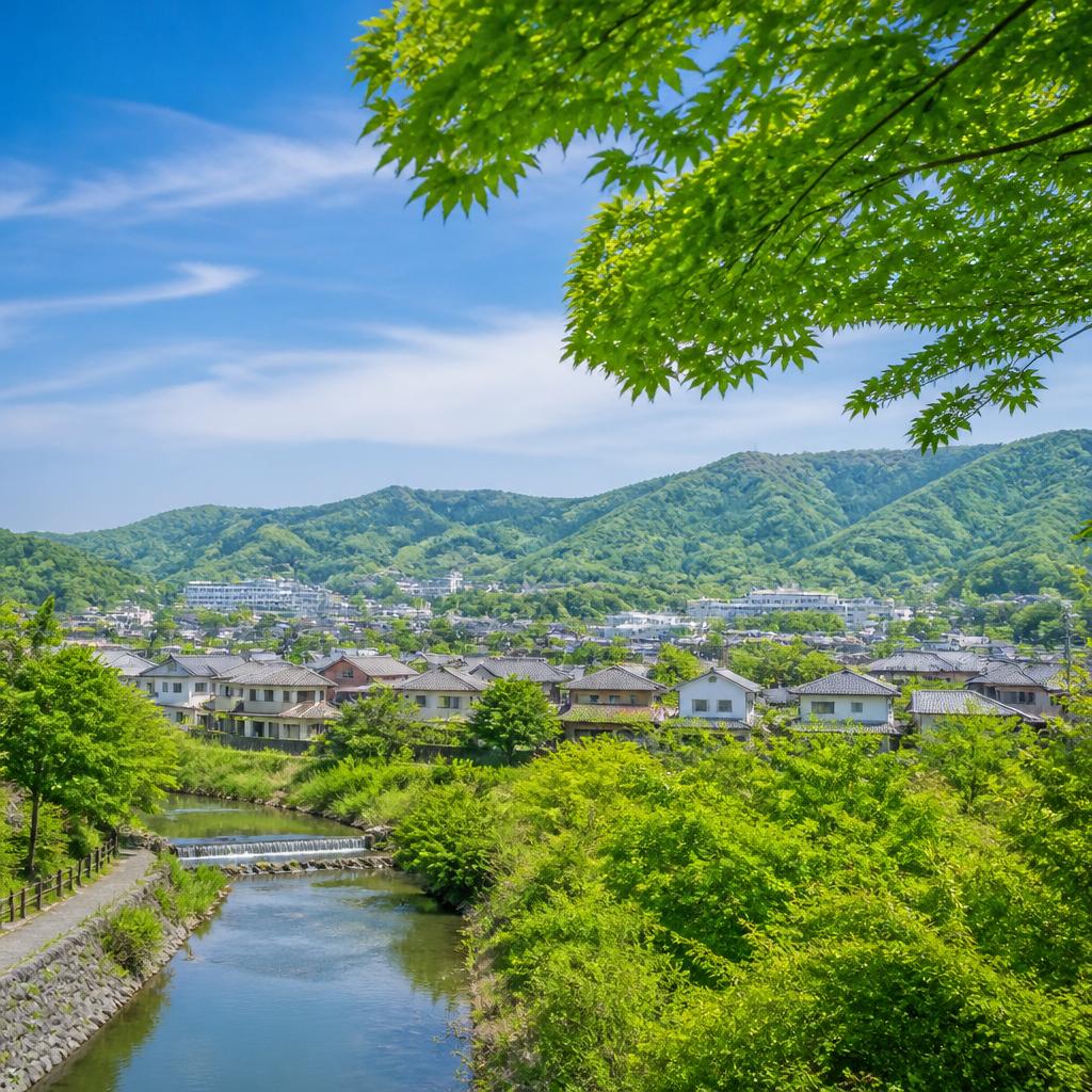 自然に囲まれた安全な土地